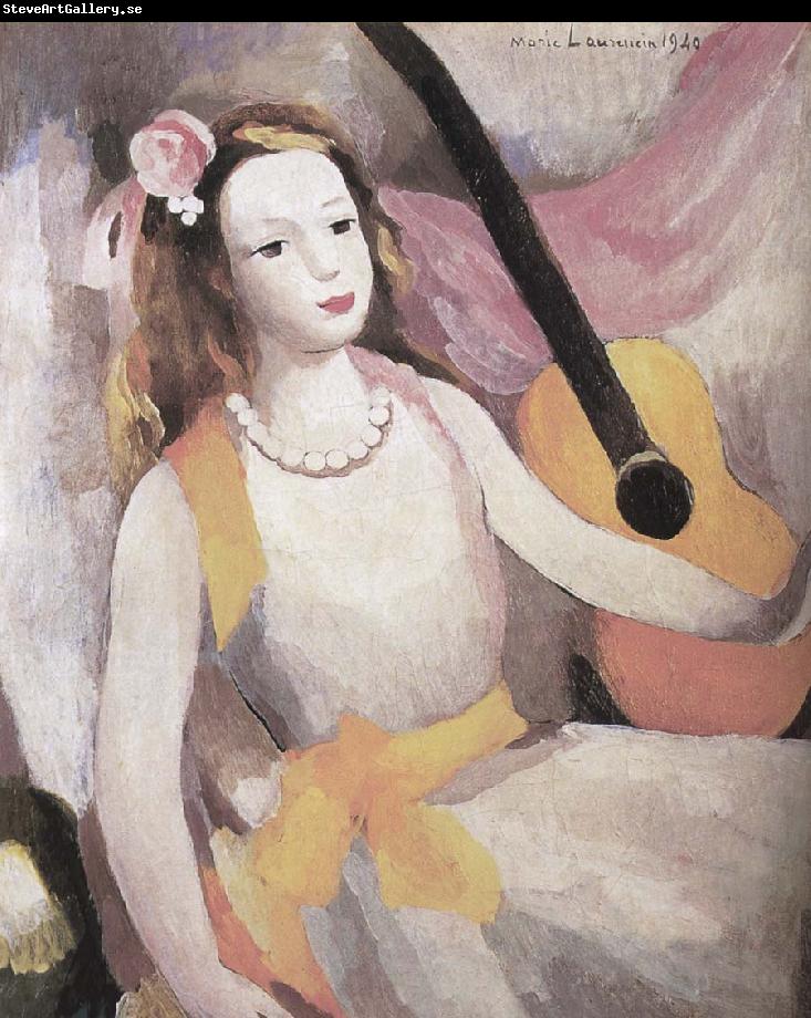 Marie Laurencin The Girl with guitar